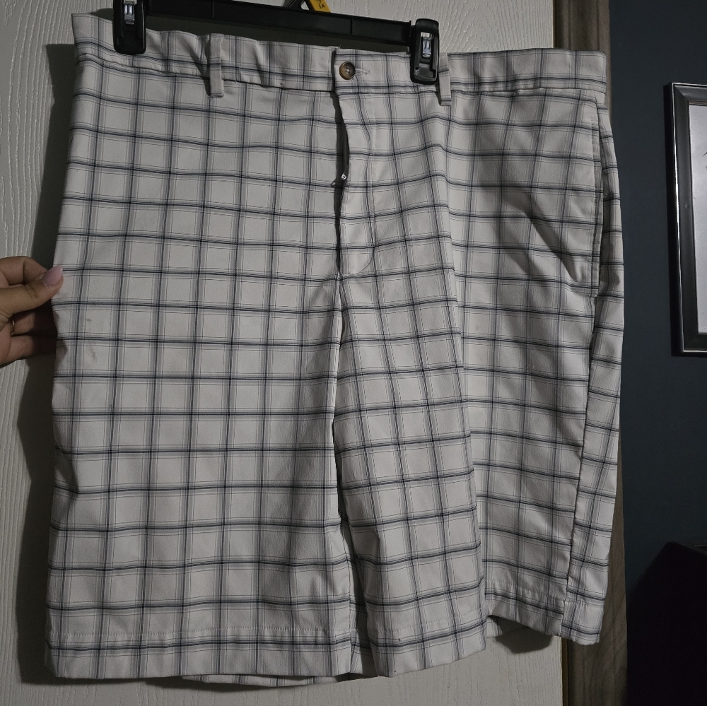 Greg Norman Plaid Shorts